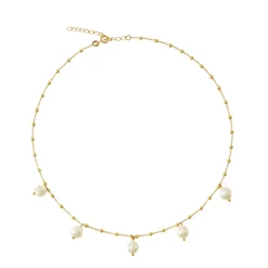 Caroline Svedbom - Halsband Emmy Pearl Guld