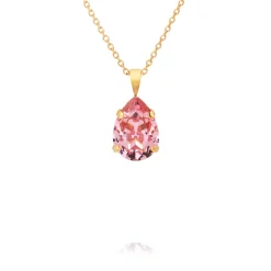 Caroline Svedbom - Halsband Mini Drop Guld Light Rose