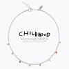 Caroline Svedbom - Halsband Childhood Edition Rainbow Combo Rhodium