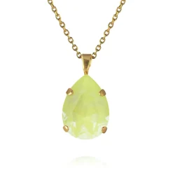Caroline Svedbom - Halsband Mini Drop Guld Soft Yellow