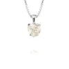 Caroline Svedbom - Halsband Girls Heart Rhodium Klar