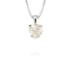 Caroline Svedbom - Halsband Girls Heart Rhodium Klar