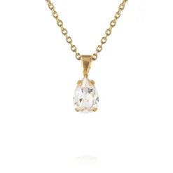 Caroline Svedbom - Halsband Petite Drop Guld Crystal