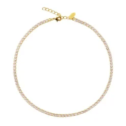 Caroline Svedbom - Halsband Zara Guld Crystal