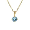 Caroline Svedbom - Halsband Classic Petite Guld Aquamarine