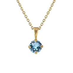 Caroline Svedbom - Halsband Classic Petite Guld Aquamarine