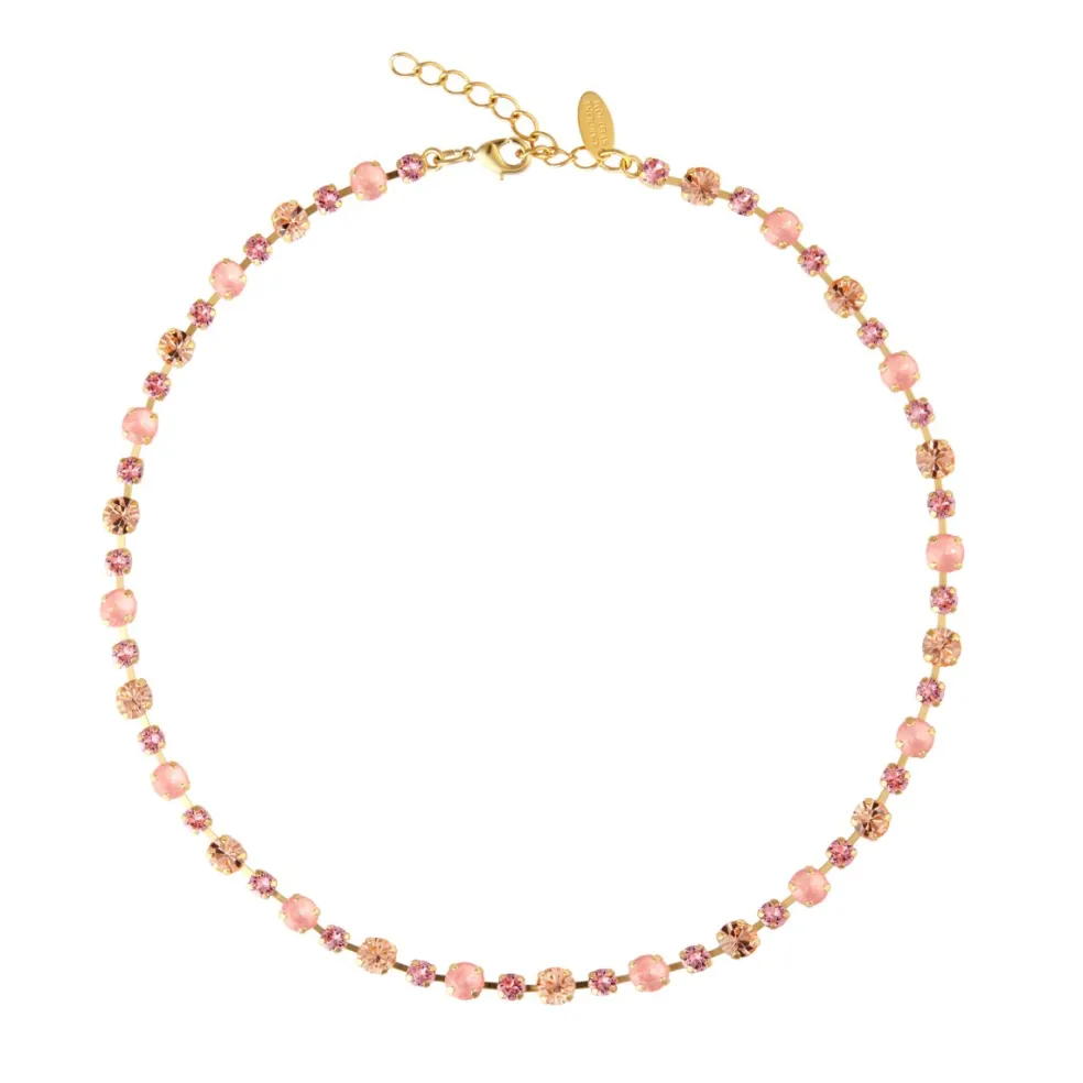 Caroline Svedbom - Halsband Calanthe Guld Flamingo Combo