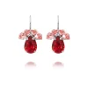 Caroline Svedbom - Örhängen Petite Timo Rhodium Scarlet Combo