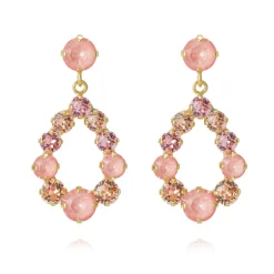 Caroline Svedbom - Örhängen Mini Delia Guld Flamingo Combo