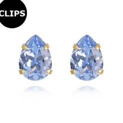 Caroline Svedbom - Örhängen CLIPS Mini Drop Stud Guld Light Sapphire