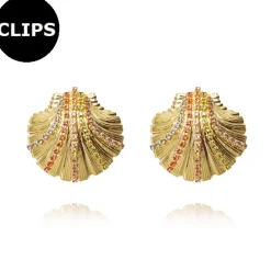 Caroline Svedbom - Örhängen CLIPS Mirella Shell Rainbow