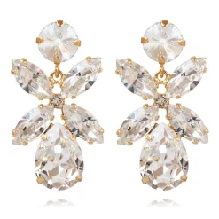 Caroline Svedbom - Örhängen Dione Guld Crystal