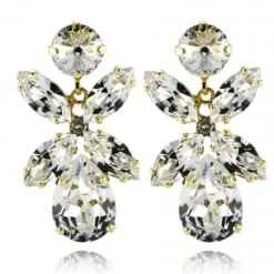 Caroline Svedbom - Örhängen Dione Guld Crystal