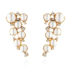 Caroline Svedbom - Örhängen Little Miss Pearl Guld