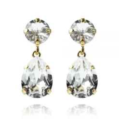 Caroline Svedbom - Örhängen Classic Drop Guld Crystal