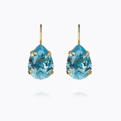 Caroline Svedbom - Örhängen Claps Mini Drop Guld Aquamarine