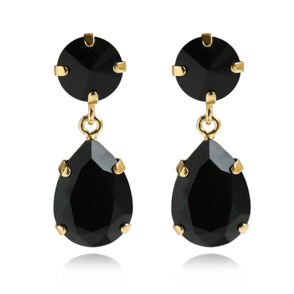 Caroline Svedbom - Örhängen Classic Drop Guld Jet