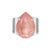 Caroline Svedbom - Ring Classic Drop Rhodium Flamingo