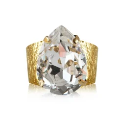 Caroline Svedbom - Ring Classic Drop Guld Crystal