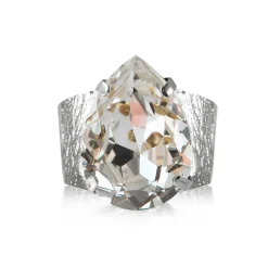 Caroline Svedbom - Ring Classic Drop Rhodium Crystal
