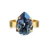 Caroline Svedbom - Ring Mini Drop Guld Denim Blue