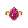Caroline Svedbom - Ring Mini Drop Guld Fuchsia