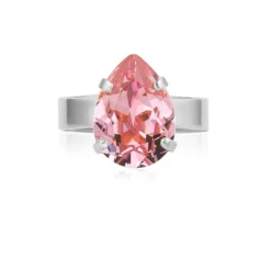 Caroline Svedbom - Ring Mini Drop Rhodium Light Rose