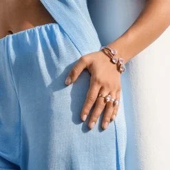 Caroline Svedbom - Ring Mini Drop Guld Soft Pink