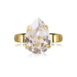 Caroline Svedbom - Ring Mini Drop Guld Crystal