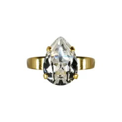 Caroline Svedbom - Ring Mini Drop Guld Crystal