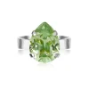 Caroline Svedbom - Ring Mini Drop Rhodium Peridot