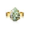 Caroline Svedbom - Ring Mini Drop Guld Chrysolite