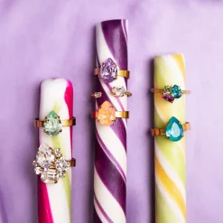 Caroline Svedbom - Ring Mini Drop Guld Chrysolite