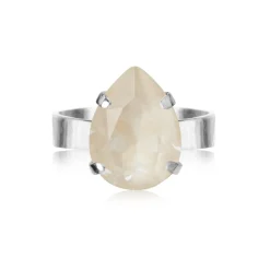 Caroline Svedbom - Ring Mini Drop Rhodium Linen