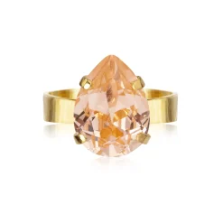 Caroline Svedbom - Ring Mini Drop Guld Light Peach