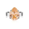 Caroline Svedbom - Ring Mini Drop Rhodium Light Peach