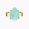 Caroline Svedbom - Ring Mini Drop Guld Soft Mint