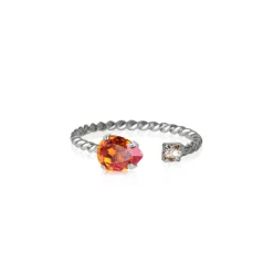 Caroline Svedbom - Ring Nani Rhodium Astral Pink
