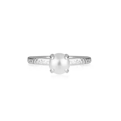 Caroline Svedbom - Ring Natti Pearl Rhodium