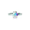 Caroline Svedbom - Ring Petite Drop Rhodium Aurore Boreale Ab