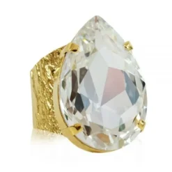 Caroline Svedbom - Ring Perfect Drop Guld Crystal