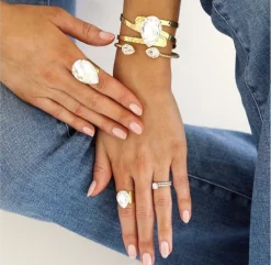 Caroline Svedbom - Ring Perfect Drop Guld Crystal