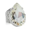 Caroline Svedbom - Ring Perfect Drop Rhodium Crystal