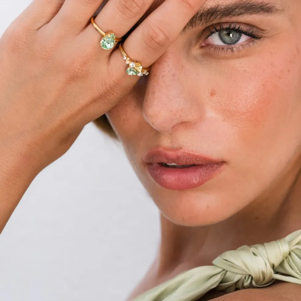 Caroline Svedbom - Ring Sandra Guld Chrysolite Jonquil