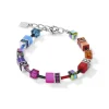 Coeur De Lion - Armband Geocube Iconic Rainbow Stål