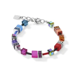 Coeur De Lion - Armband Geocube Iconic Rainbow Stål