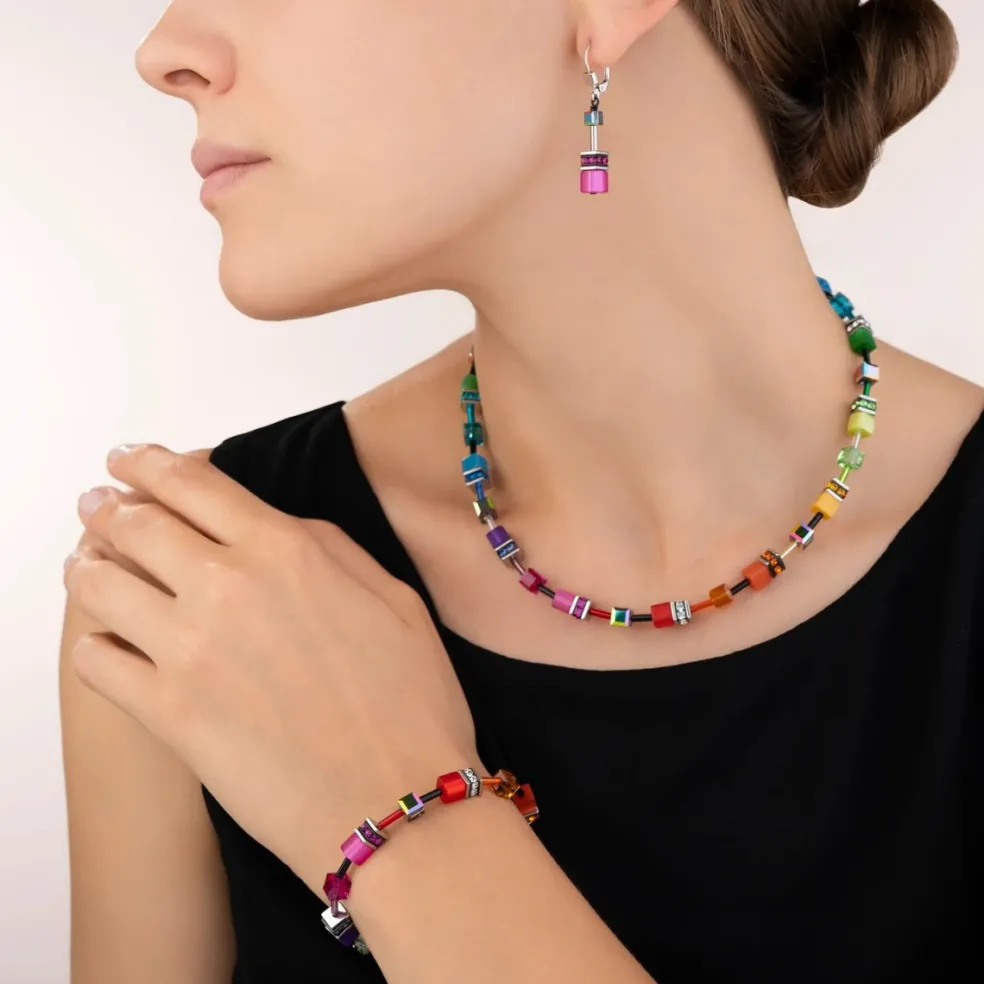 Coeur De Lion - Armband Geocube Iconic Rainbow Stål