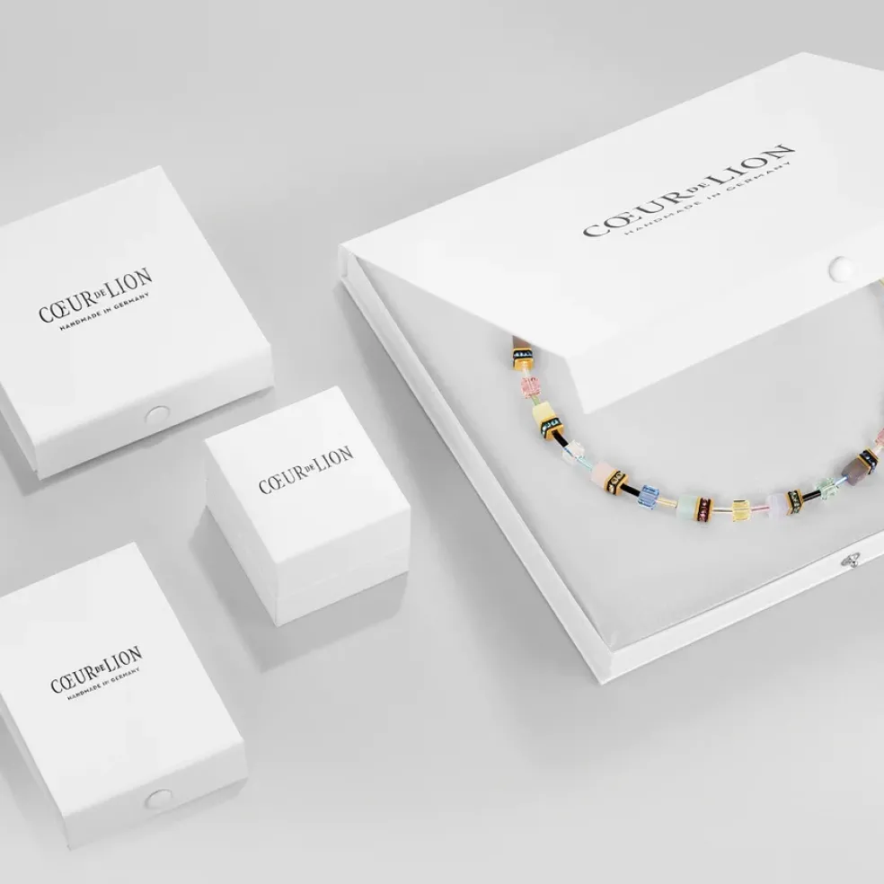 Coeur De Lion - Armband Geocube Iconic Rainbow Guld