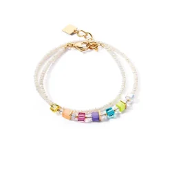 Coeur De Lion - Armband Joyful Colours Rainbow Guld