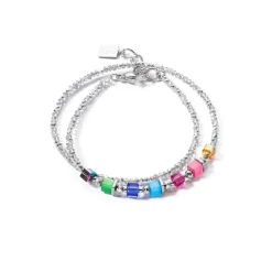 Coeur De Lion - Armband Joyful Colours Rainbow Silver